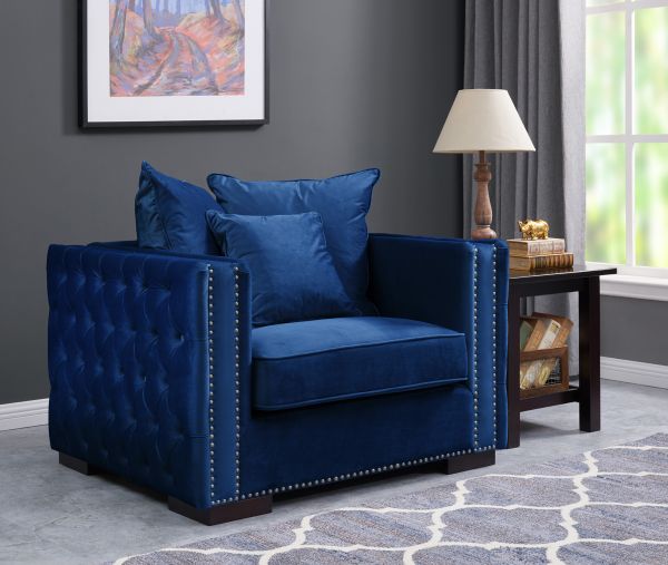 Moscow Royal Blue Sofa Range by Derrys