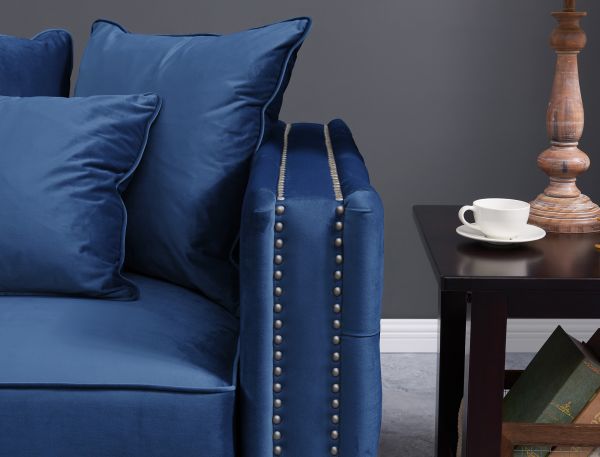 Moscow Royal Blue Chair by Derrys