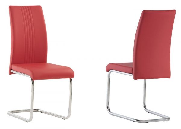 Montello PU Dining Chair - Pillar Red
