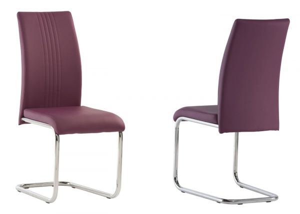 Montello PU Dining Chair - Purple