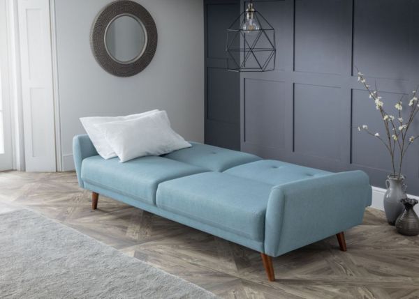 Monza Blue Sofabed by Julian Bowen Open Room