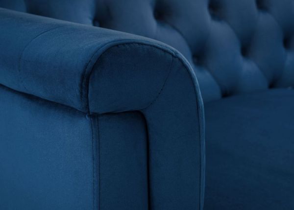 Sandringham 3 Seater Sofa in Blue by Julian Bowen Close