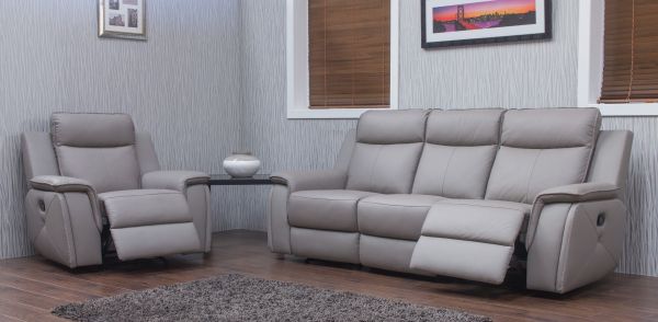 Infiniti Leather Fully Reclining Sofa Range by Sofahouse