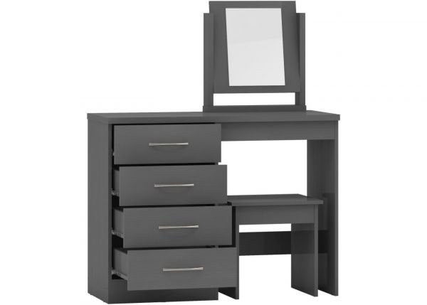 Nevada 3D Effect Grey Dressing Table by Wholesale Beds & Furniture