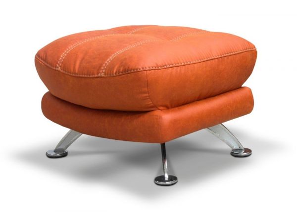 Axis Footstool by SofaHouse - Pumpkin