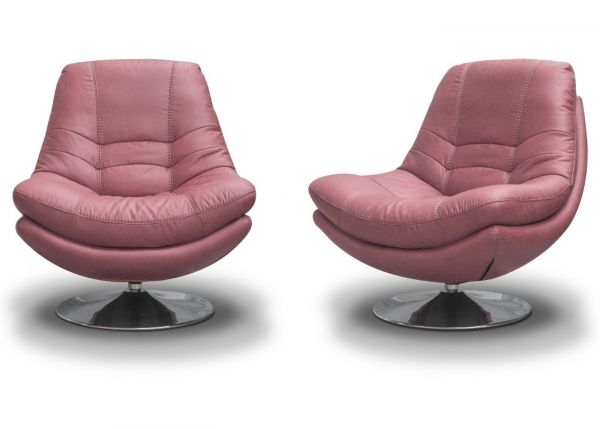 Axis Swivel Chair by SofaHouse - Blush Pink