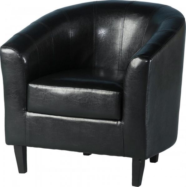 Tempo Tub Chair, Black by Wholesale Beds