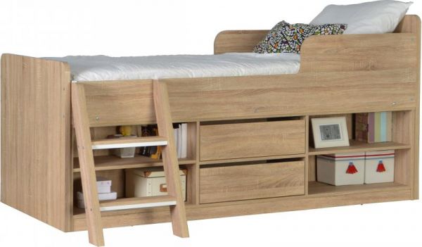 Felix Children's Sonoma Oak Veneer Low Sleeper Bed by Wholesale Beds