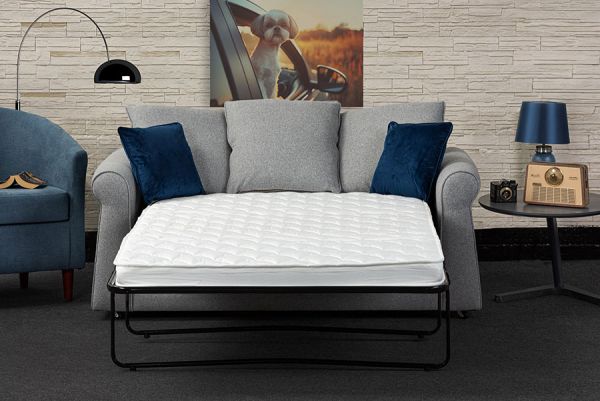 Portland Silver 2-Seater Sofabed by Sweetdreams