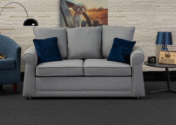 Portland Silver 2-Seater Sofabed by Sweetdreams