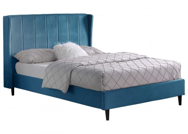 Amelia Bedframe in Blue by Wholesale Beds - 4ft 6 (Standard Double)