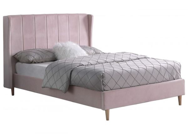 Amelia Bedframe in Pink by Wholesale Beds - 5ft (King) 