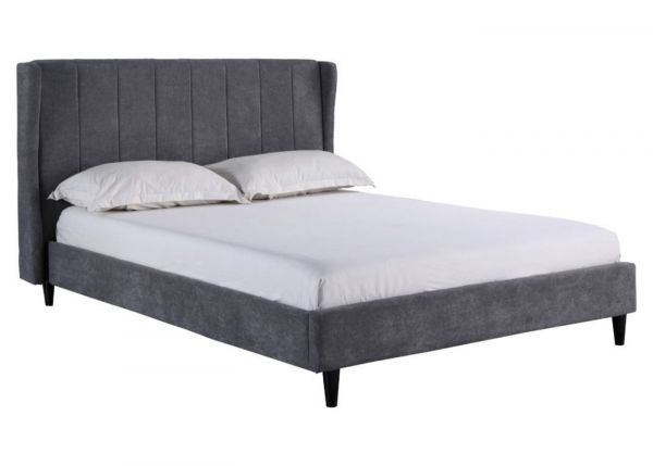 Amelia Bedframe in Dark Grey by Wholesale Beds - 4ft 6 (Standard Double)