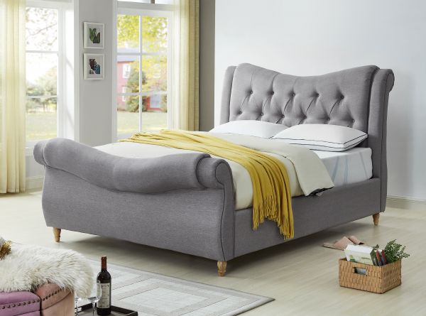 Arizona Grey Fabric Bedframe by GIE