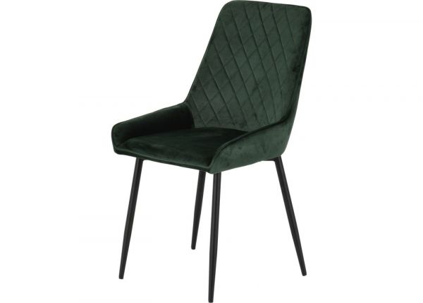 Emerald Green Velvet Avery Dining Chairs by Wholesale Beds & Furniture Angle