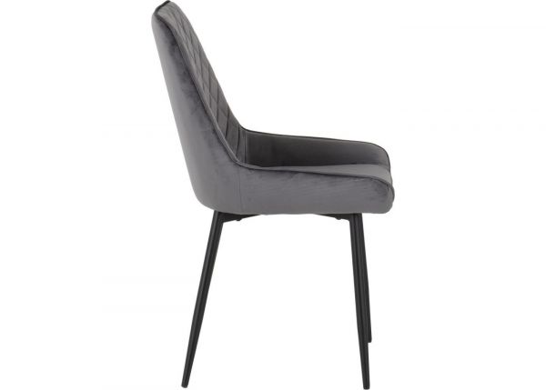 Grey Velvet Avery Dining Chairs by Wholesale Beds & Furniture Side