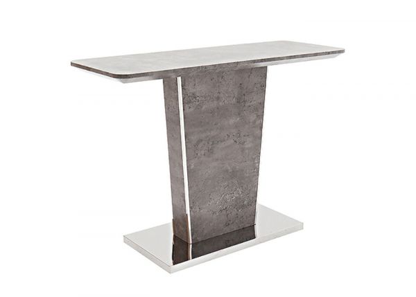 Beppe Light Grey Concrete Effect Console Table by Vida Living