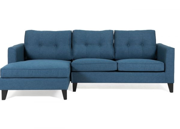 Astrid Left Hand Corner Sofa in Blue by Vida Living