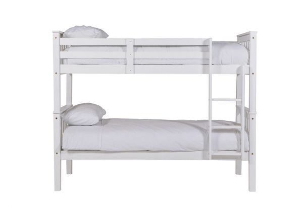 Bronson 3ft Bunk Bed in White by Vida Living Side