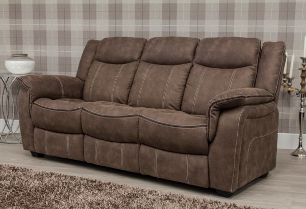 Brooklyn Hazel Fabric 3-Seater Sofa by SofaHouse