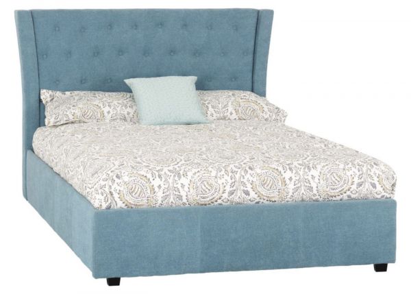 Camden Bedframe in Blue by Wholesale Beds - 4ft 6 (Standard Double) 