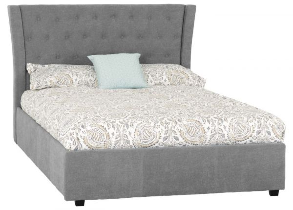 Camden Bedframe in Grey by Wholesale Beds - 4ft 6 (Standard Double)