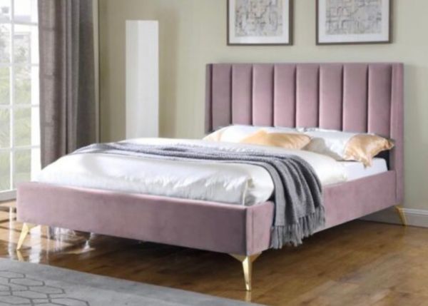 Clara Pink Bedframe by MPD - 4ft 6 (Standard Double) 