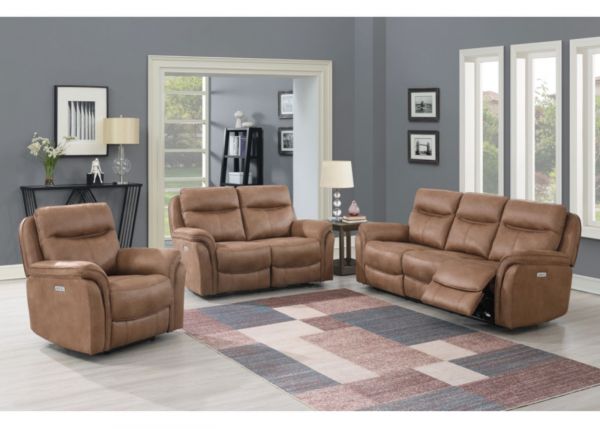 Claremont Electric Reclining Sofa Range in Sahara by Annaghmore