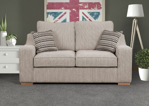 Clyde 2-Seater Sofabed in Beige by Sweet Dreams
