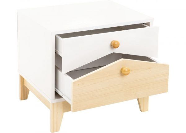 Cody 2-Drawer Bedside by Wholesale Beds & Furniture Open