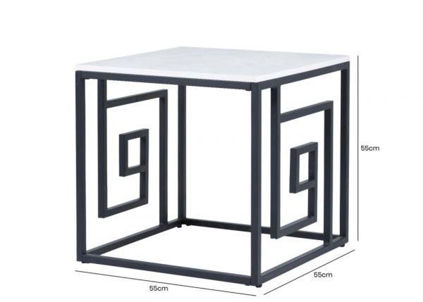 Devon Black and Grey End Table by CIMC Dimensions