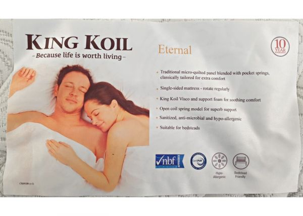 Eternal Mattress Range by King Koil Features