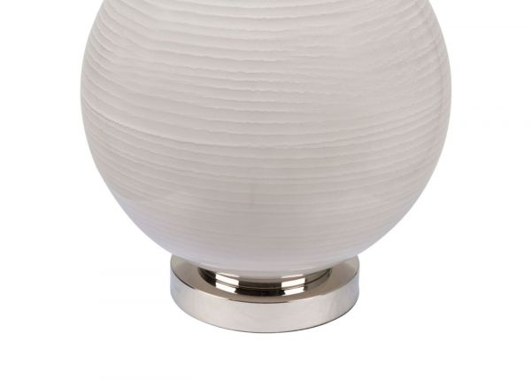 72cm Grey Stripe Table Lamp with Grey Shade by CIMC Base