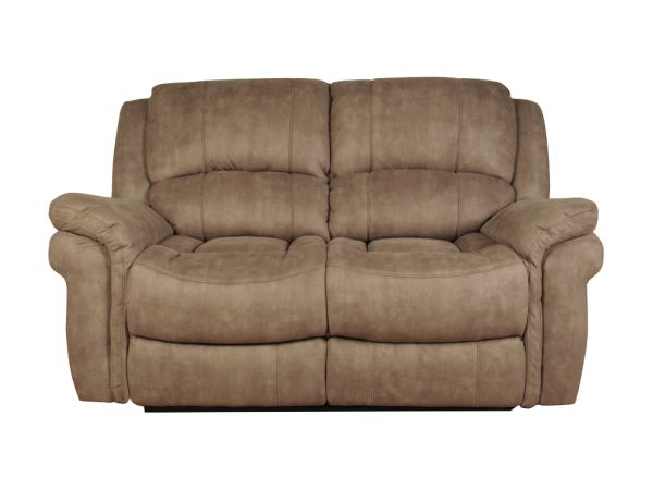 Farnham Taupe Leather Air Reclining 2-Seater Sofa by Annaghmore