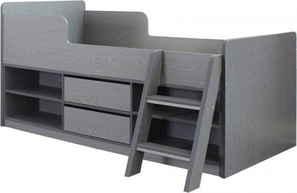 Felix Grey Low Sleeper Bed by Wholesale Beds