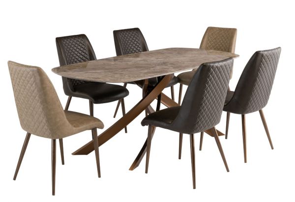 Fendino Dining Table & 6 Adrano Chairs Range