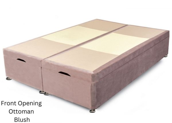 Evolve Front Opening Ottoman Divan Base in Blush