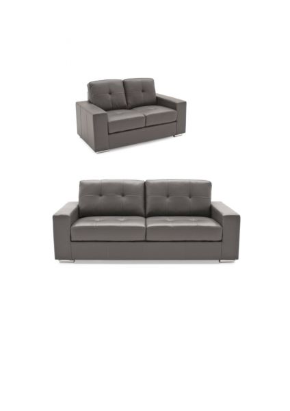 Gemona Grey 3-Seater + 2-Seater Sofa Set by Vida Living