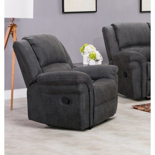 Gloucester Reclining Armchair in Dark Grey by Annaghmore 