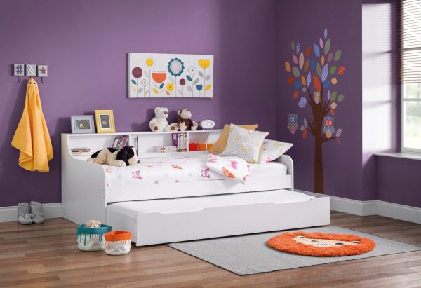 Grace Pure White Daybed with Ellie Underbed by Julian Bowen