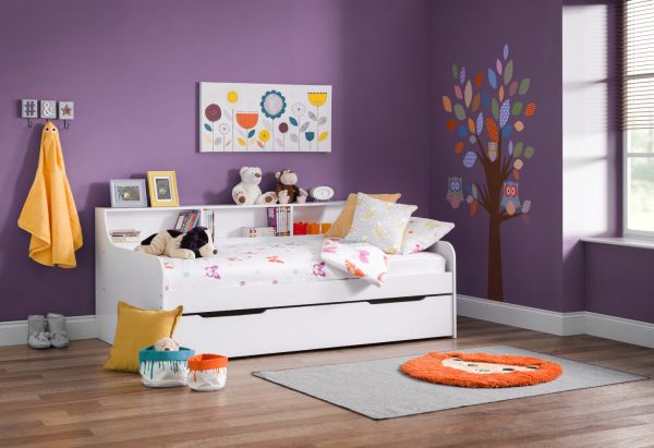 Grace Pure White Daybed with Ellie Underbed by Julian Bowen