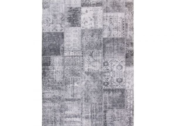 Modena Grey Patchwork 120cm x 170cm Rug by Home Trends
