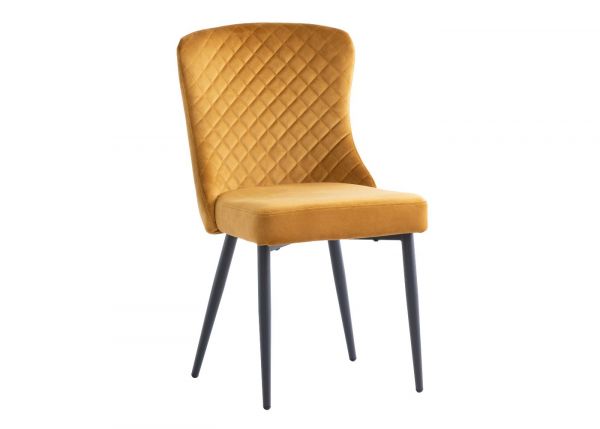 Hanover Dining Chair in Gold Angle