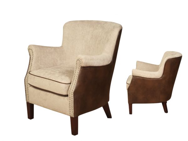 Harlow Tan & Mink Fusion Armchair Range by Annaghmore