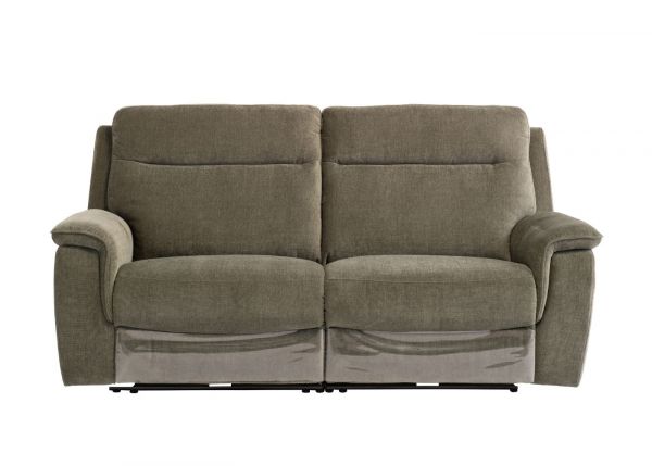 Havarti Fabric Electric Reclining 3 Seater Sofa in Green