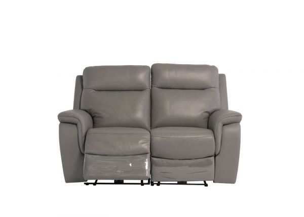 Havarti Italian Leather Electric Reclining 3 + 2 + 1 Sofa Set in Grey 2 Seater