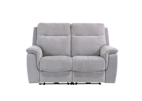 Havarti Fabric Electric Reclining 2 Seater Sofa in Silver Grey