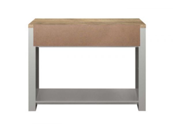 Highgate Grey and Oak 2-Drawer Console Table by Birlea Back