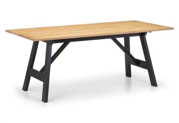 Hockley Dining Table, 4 Chairs and a Bench by Julian Bowen