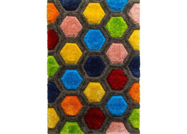 Paradise Honeycomb 66cm x 120cm Rug by Home Trends